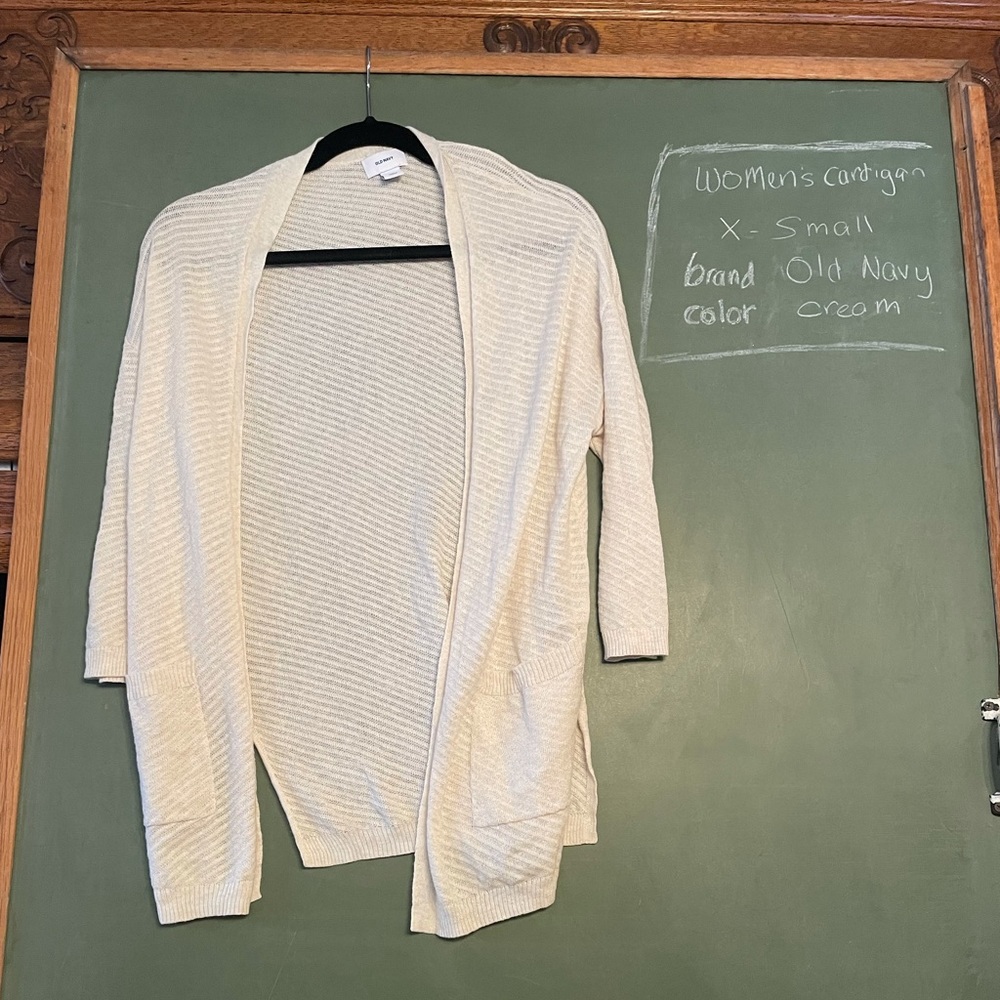 Women’s Cream Cardigan from Ol Navy, X-Small
